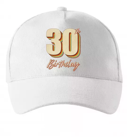 Кепка 30th Birthday Белый фото