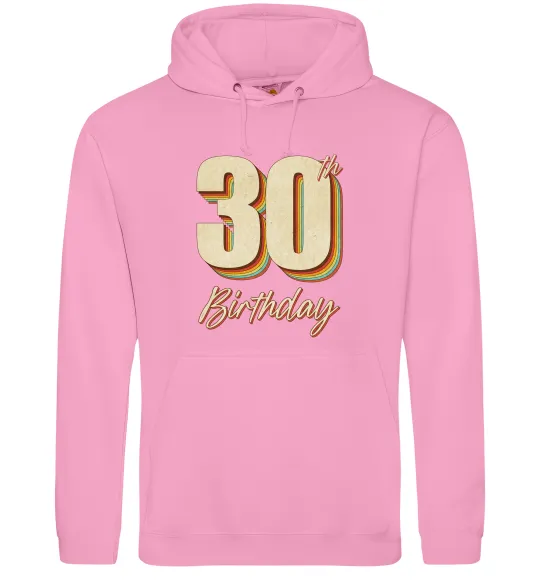 Мужская толстовка (худи) 30th Birthday Розовый фото