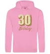 Мужская толстовка (худи) 30th Birthday Розовый фото