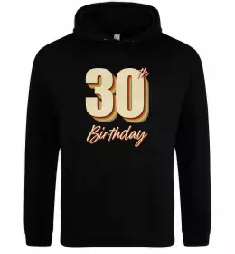 Женская толстовка (худи) 30th Birthday Черный фото