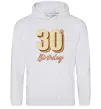 Женская толстовка (худи) 30th Birthday Серый меланж фото