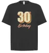 Футболка Оверсайз 30th Birthday Чорний фото