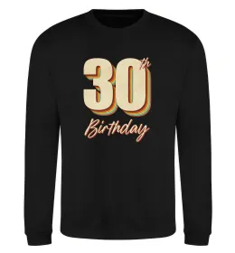 Свитшот 30th Birthday Черный фото