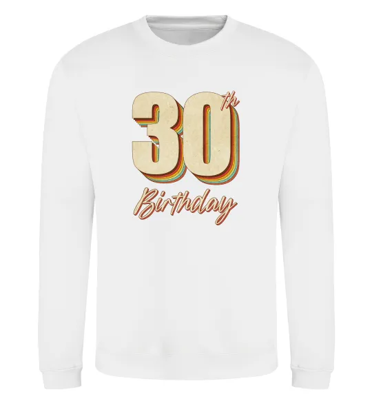 Свитшот 30th Birthday Белый фото