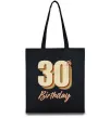 Еко-сумка 30th Birthday Чорний фото