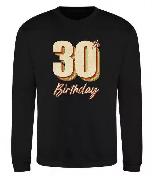 Свитшот 30th Birthday Черный фото