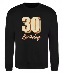 Свитшот 30th Birthday Черный фото