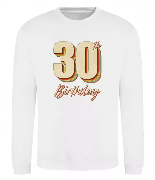 Свитшот 30th Birthday Белый фото