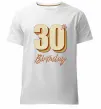 Мужская премиум футболка 30th Birthday Белый фото
