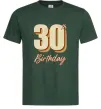Мужская футболка 30th Birthday Темно-зеленый фото