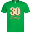 Мужская футболка 30th Birthday Зеленый фото