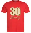 Мужская футболка 30th Birthday Красный фото