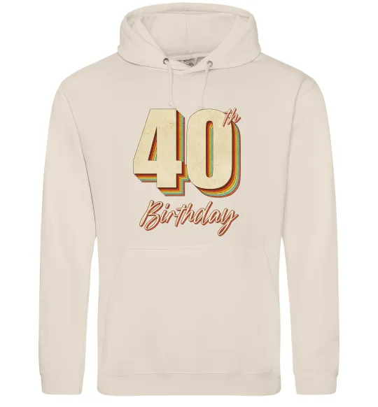 Чоловіча толстовка (худі) 40th Birthday Таш фото