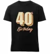 Мужская премиум футболка 40th Birthday Черный фото