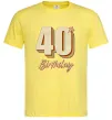 Мужская футболка 40th Birthday Лимонный фото
