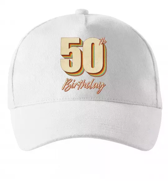Кепка 50th Birthday Белый фото
