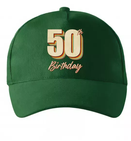 Кепка 50th Birthday Темно-зеленый фото