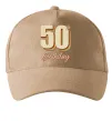 Кепка 50th Birthday Песочный фото