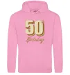 Мужская толстовка (худи) 50th Birthday Розовый фото