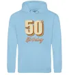 Жіноча толстовка (худі) 50th Birthday Блакитний фото