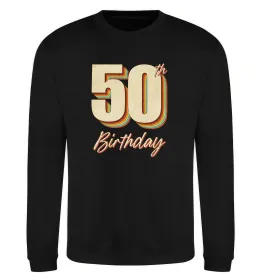 Свитшот 50th Birthday Черный фото