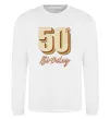 Свитшот 50th Birthday Белый фото