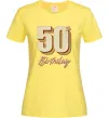 Жіноча футболка 50th Birthday Лимонний фото