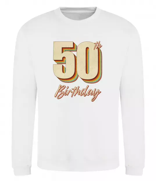 Свитшот 50th Birthday Белый фото