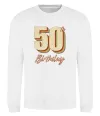 Свитшот 50th Birthday Белый фото