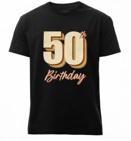 Мужская премиум футболка 50th Birthday