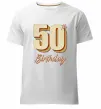 Чоловіча преміум футболка 50th Birthday Білий фото