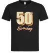 Чоловіча футболка 50th Birthday Чорний фото
