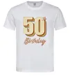 Чоловіча футболка 50th Birthday Білий фото
