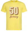 Чоловіча футболка 50th Birthday Лимонний фото