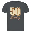 Чоловіча футболка 50th Birthday Графіт фото