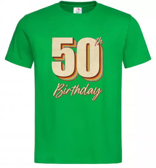 Чоловіча футболка 50th Birthday Зелений фото