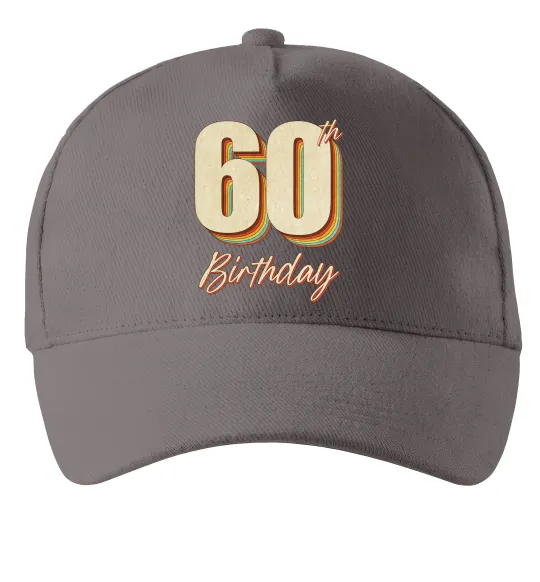 Кепка 60th Birthday Серый фото