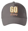 Кепка 60th Birthday Серый фото