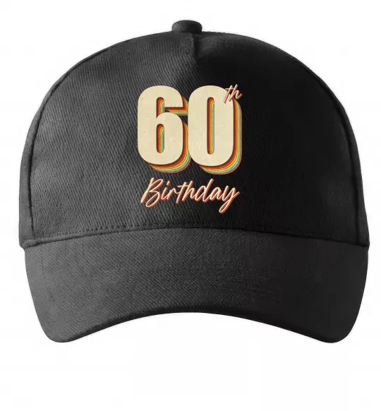 Кепка 60th Birthday Черный фото