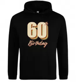 Женская толстовка (худи) 60th Birthday Черный фото
