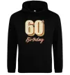 Женская толстовка (худи) 60th Birthday Черный фото