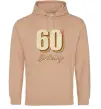 Женская толстовка (худи) 60th Birthday Песочный фото