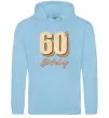 Женская толстовка (худи) 60th Birthday Голубой фото