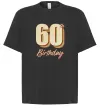 Футболка Оверсайз 60th Birthday Черный фото