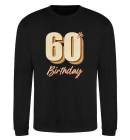 Свитшот 60th Birthday Черный фото