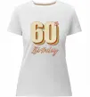Жіноча преміум футболка 60th Birthday Білий фото