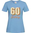 Женская футболка 60th Birthday Голубой фото