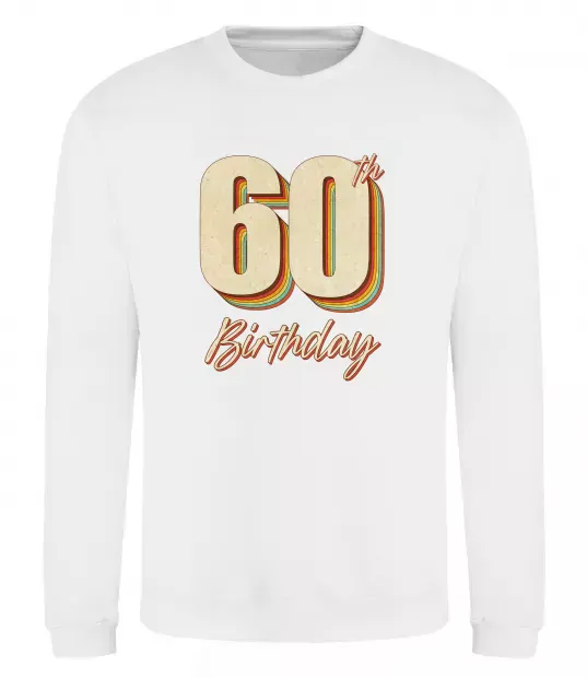 Світшот 60th Birthday Білий фото