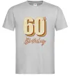 Чоловіча футболка 60th Birthday Сірий фото