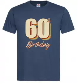 Мужская футболка 60th Birthday Темно-синий фото